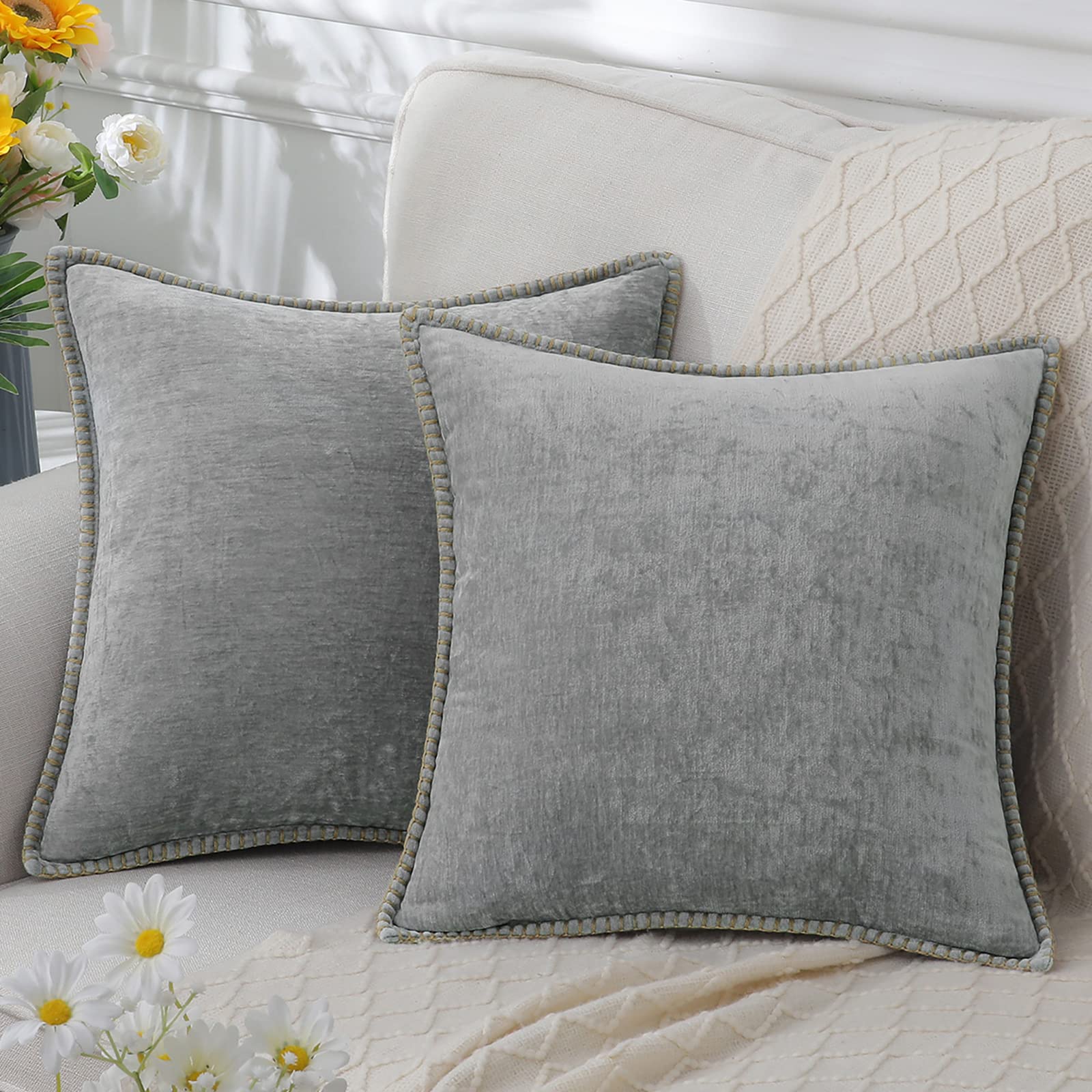 Velora Pyntepude – Dekorativt Design Grå 40x40cm