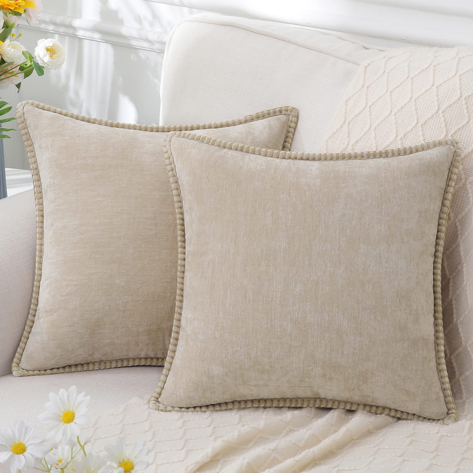 Velora Pyntepude – Dekorativt Design Beige 40x40cm