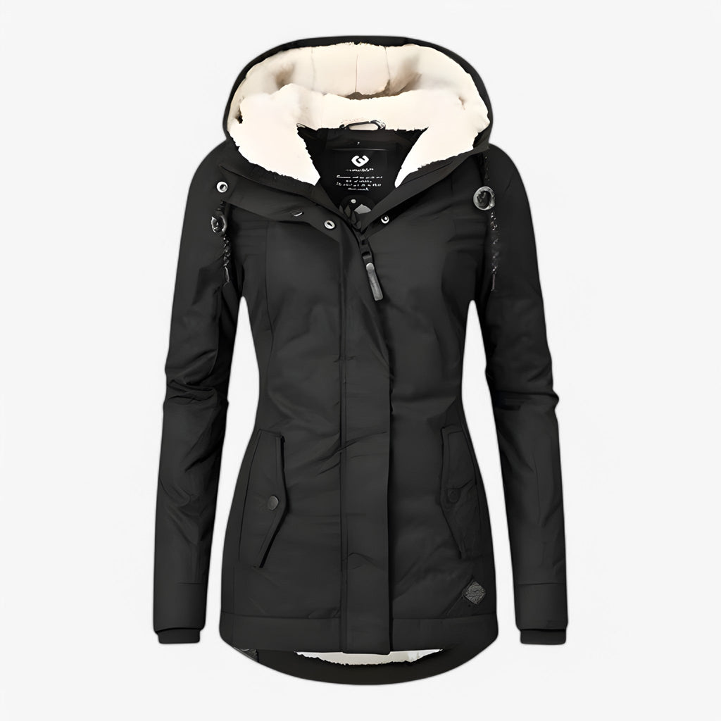 Nordelle - Elegant Lang Dame Vinterfrakke