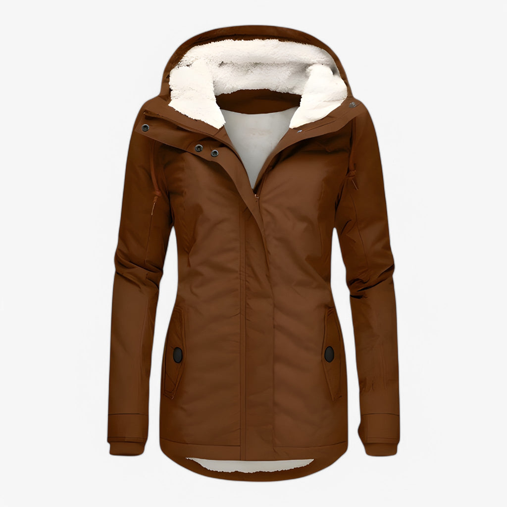 Nordelle - Elegant Lang Dame Vinterfrakke