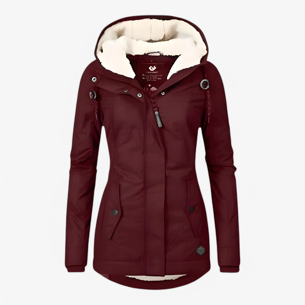 Nordelle - Elegant Lang Dame Vinterfrakke