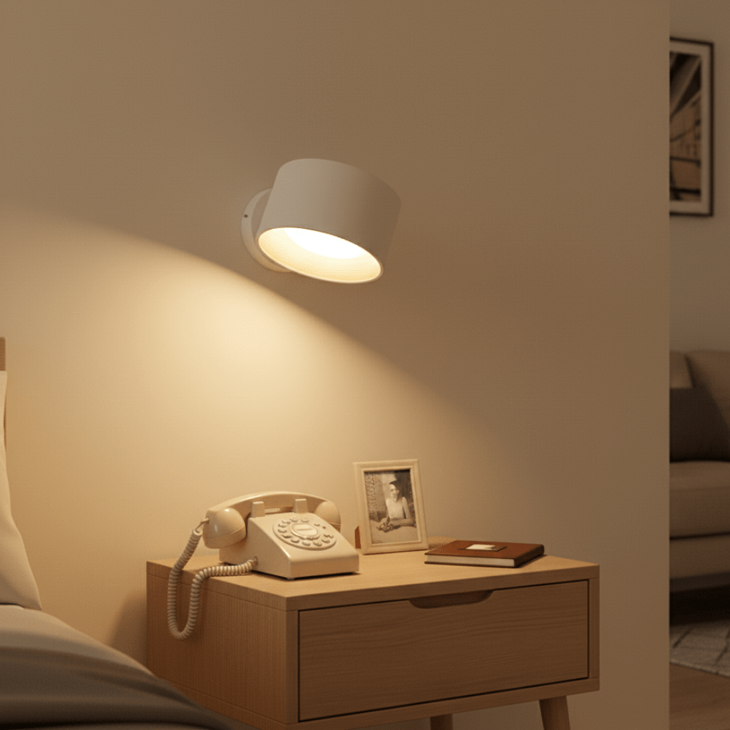 LumiNord Væglampe – Trådløst Design med Fjernbetjening