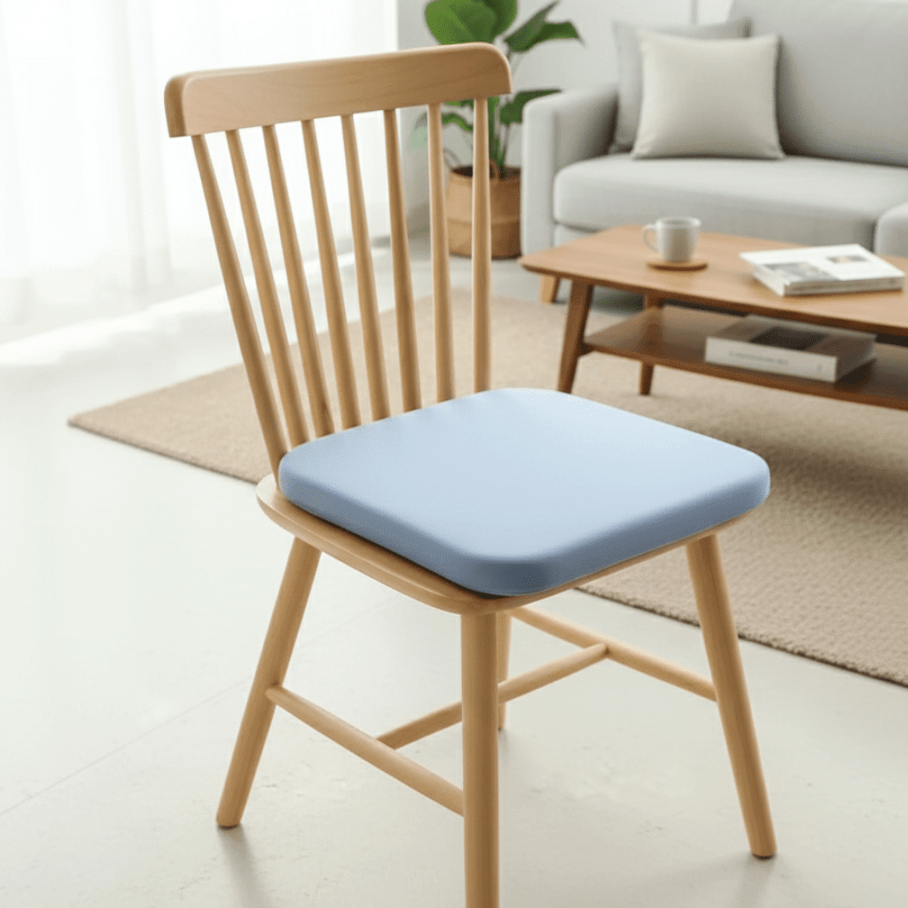 ComfortCore - Ergonomisk Memory Foam Siddepude Lyseblå
