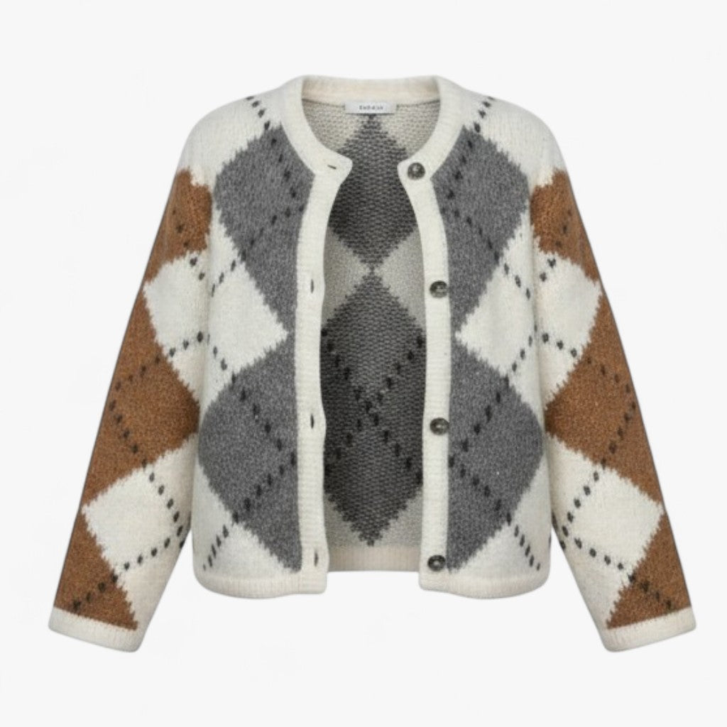 Alina – Ternet Dame Strikcardigan Ternet