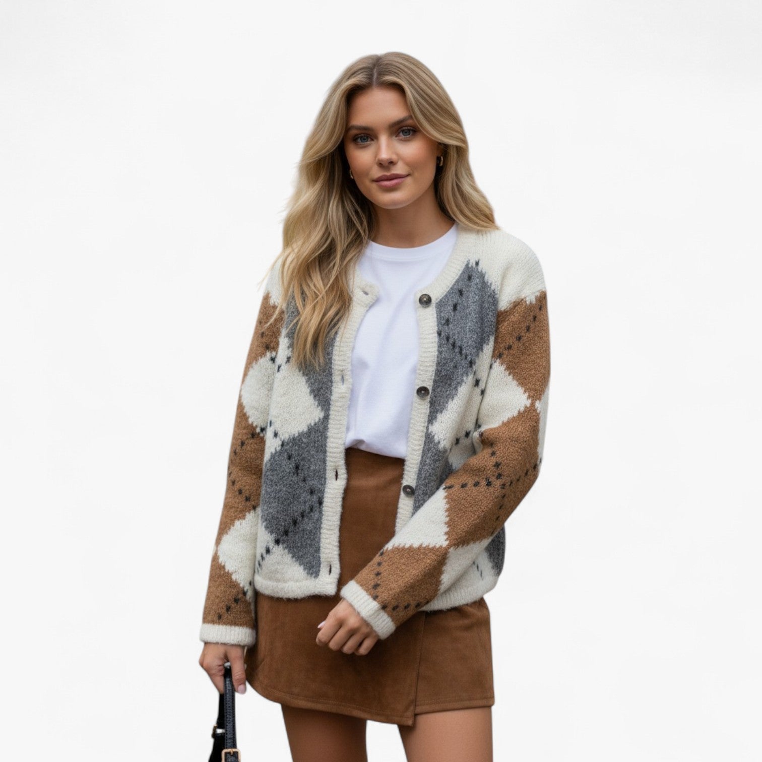 Alina – Ternet Dame Strikcardigan