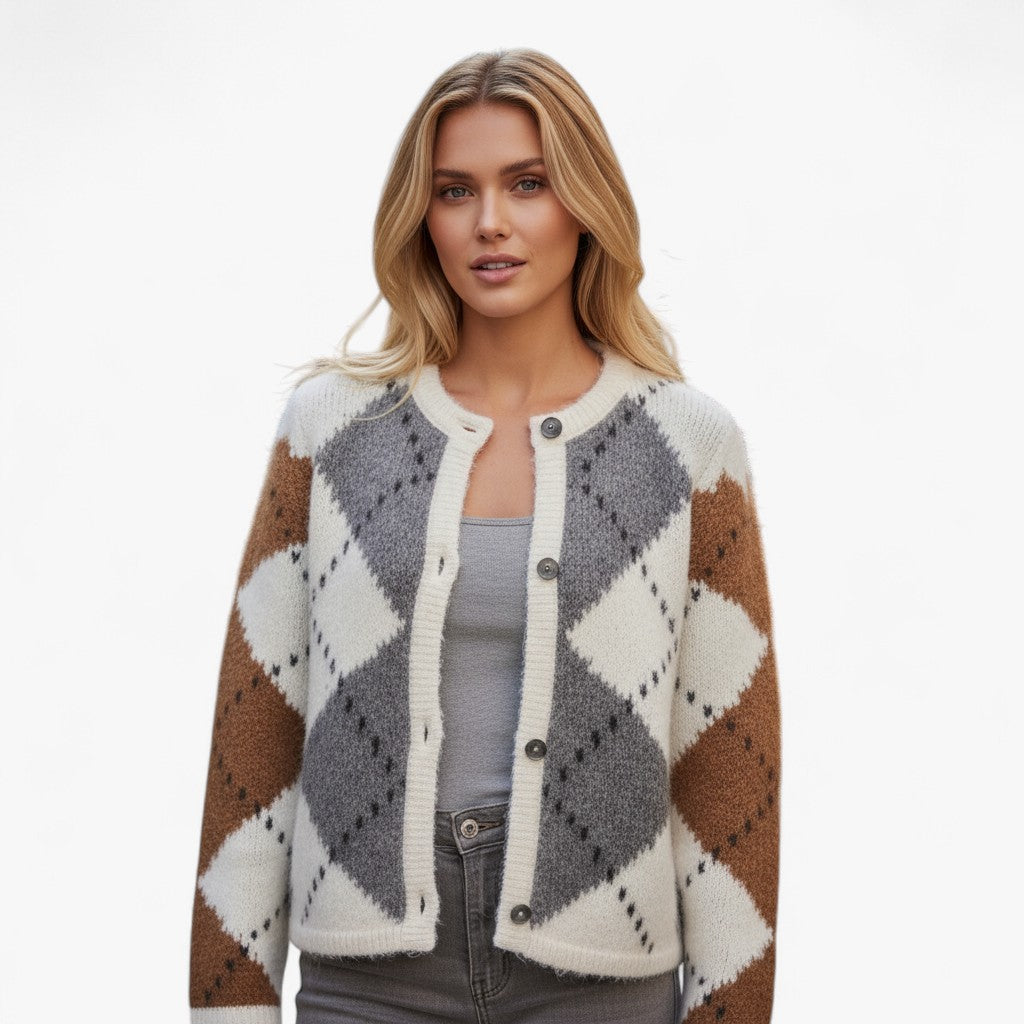 Alina – Ternet Dame Strikcardigan