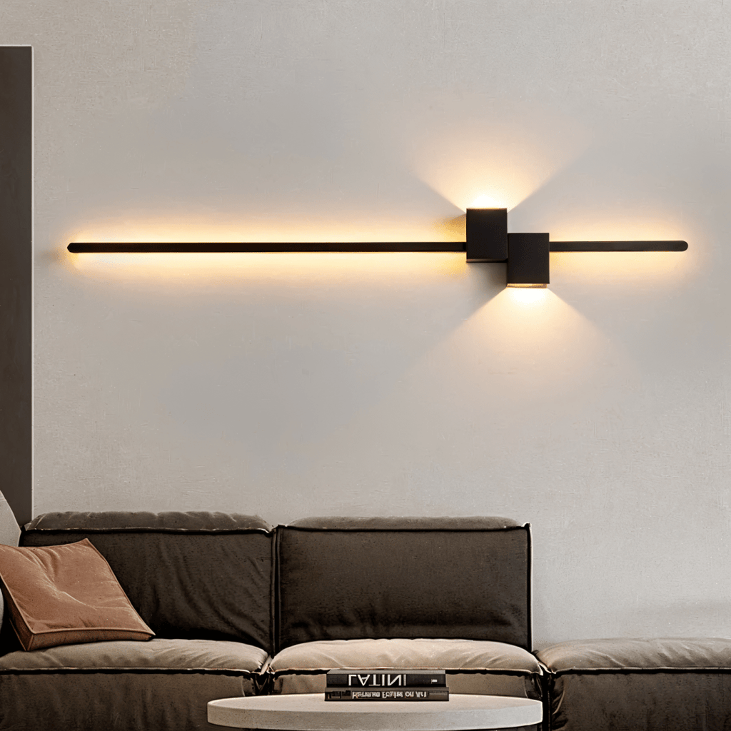 LumiLine - Minimalistisk LED Væglampe Sort