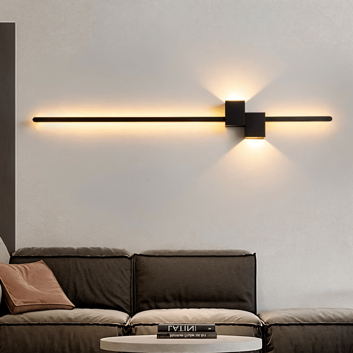 LumiLine - Minimalistisk LED Væglampe Sort