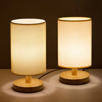 NordLume Bordlampe – Organisk Design med Tekstilskærm