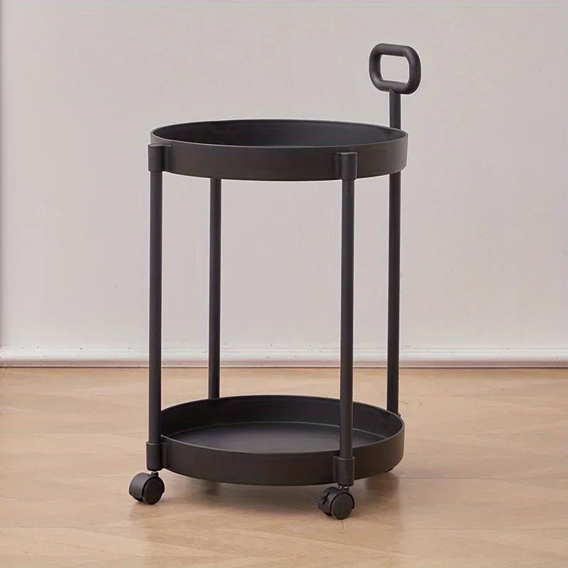 MoveNest - 2-etagers Sidebord med Hjul Sort