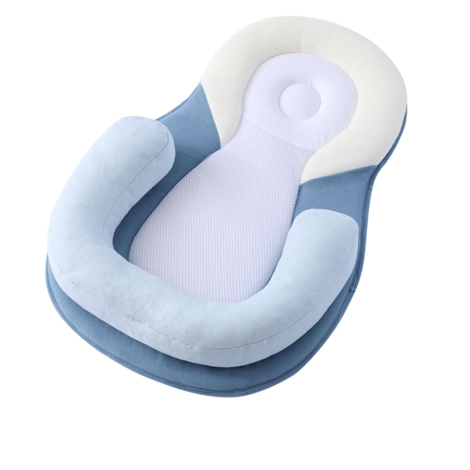 BabyNest Pude – Justerbart Design Blå