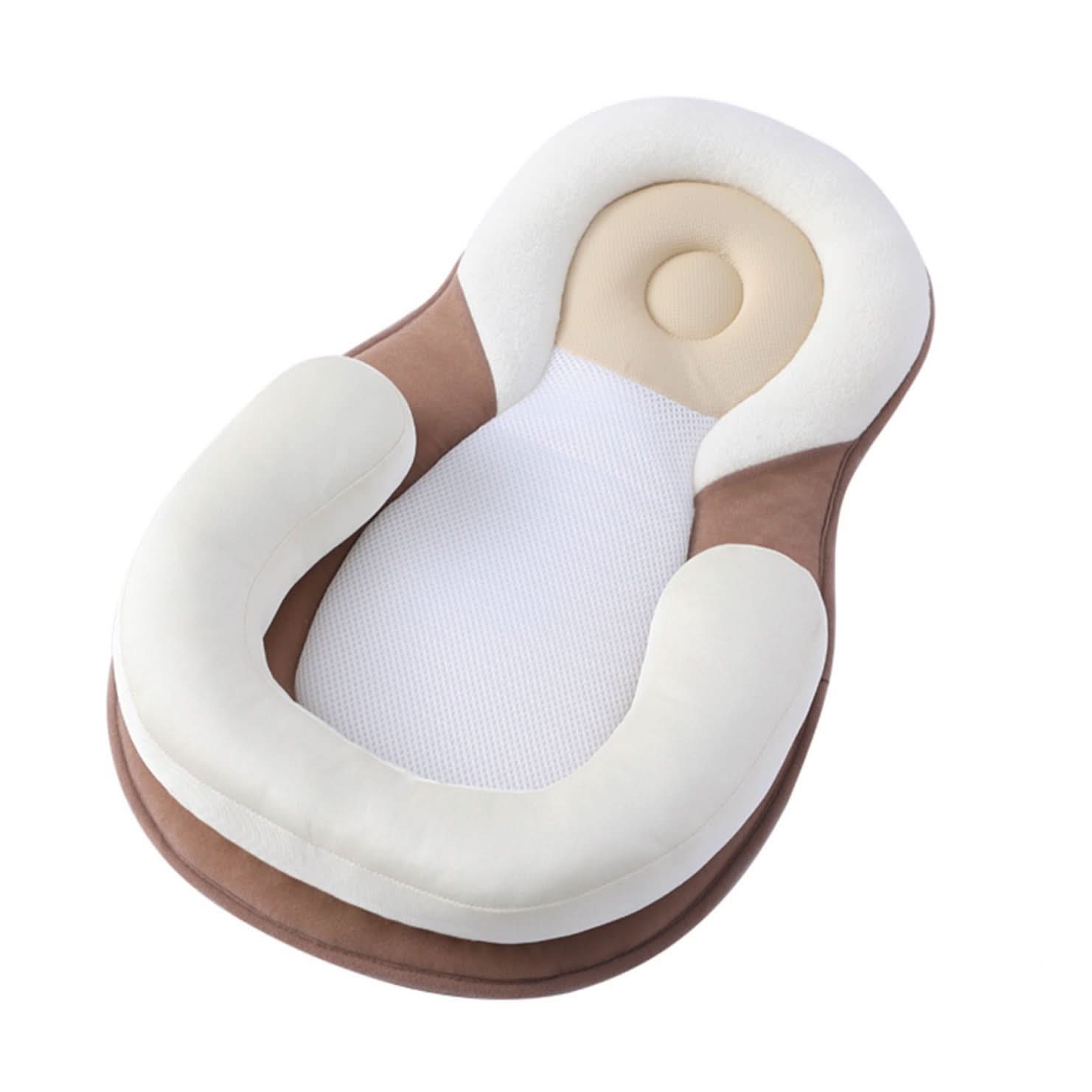 BabyNest Pude – Justerbart Design Brun