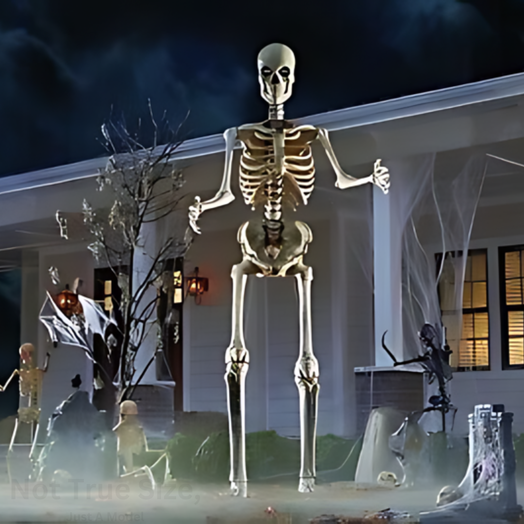 BoneMotion – Animeret Halloween Skeletdekoration 40 cm