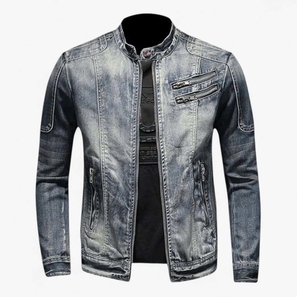 Ashford – Klassisk Herre Vintage Denimjakke Blå