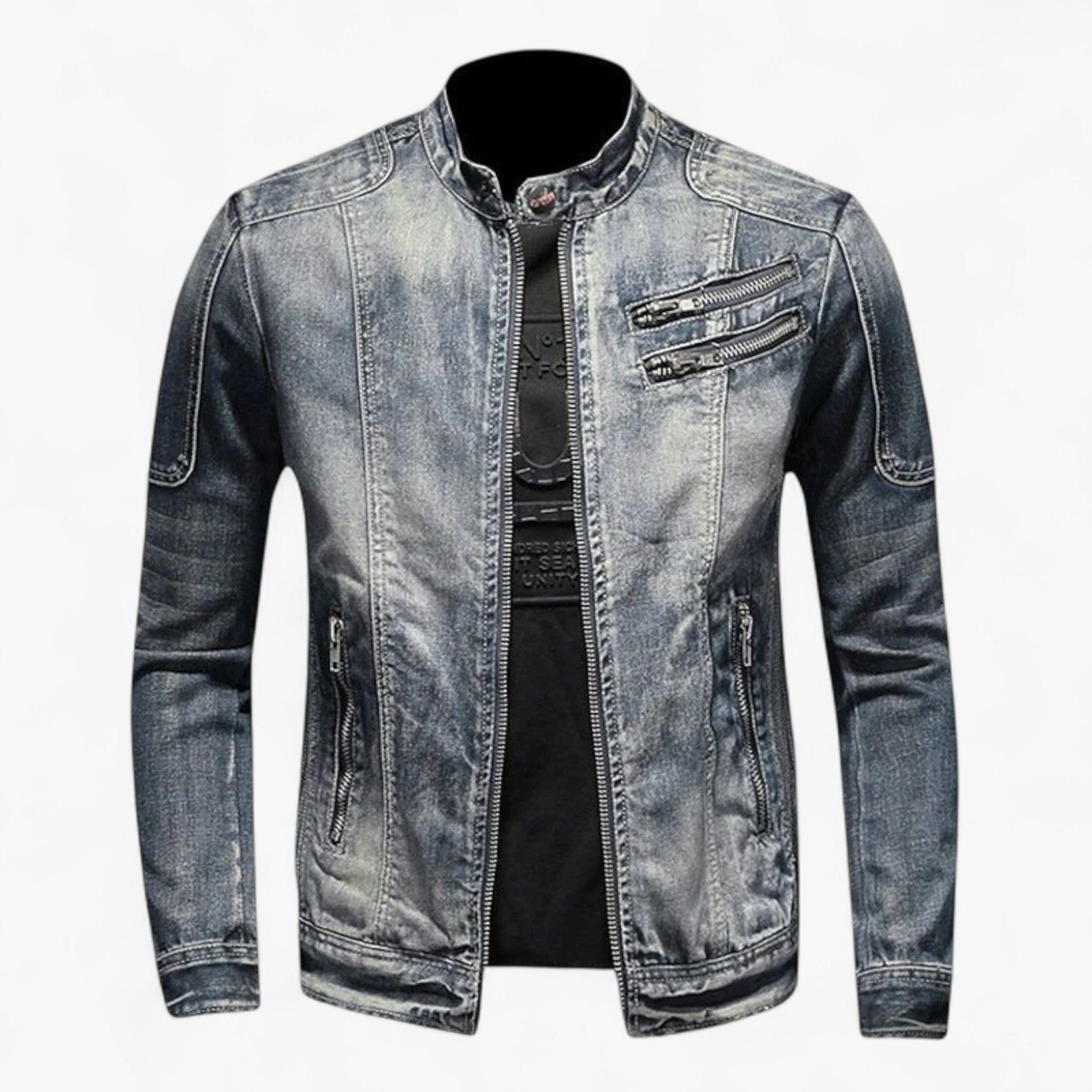 Ashford – Klassisk Herre Vintage Denimjakke Blå