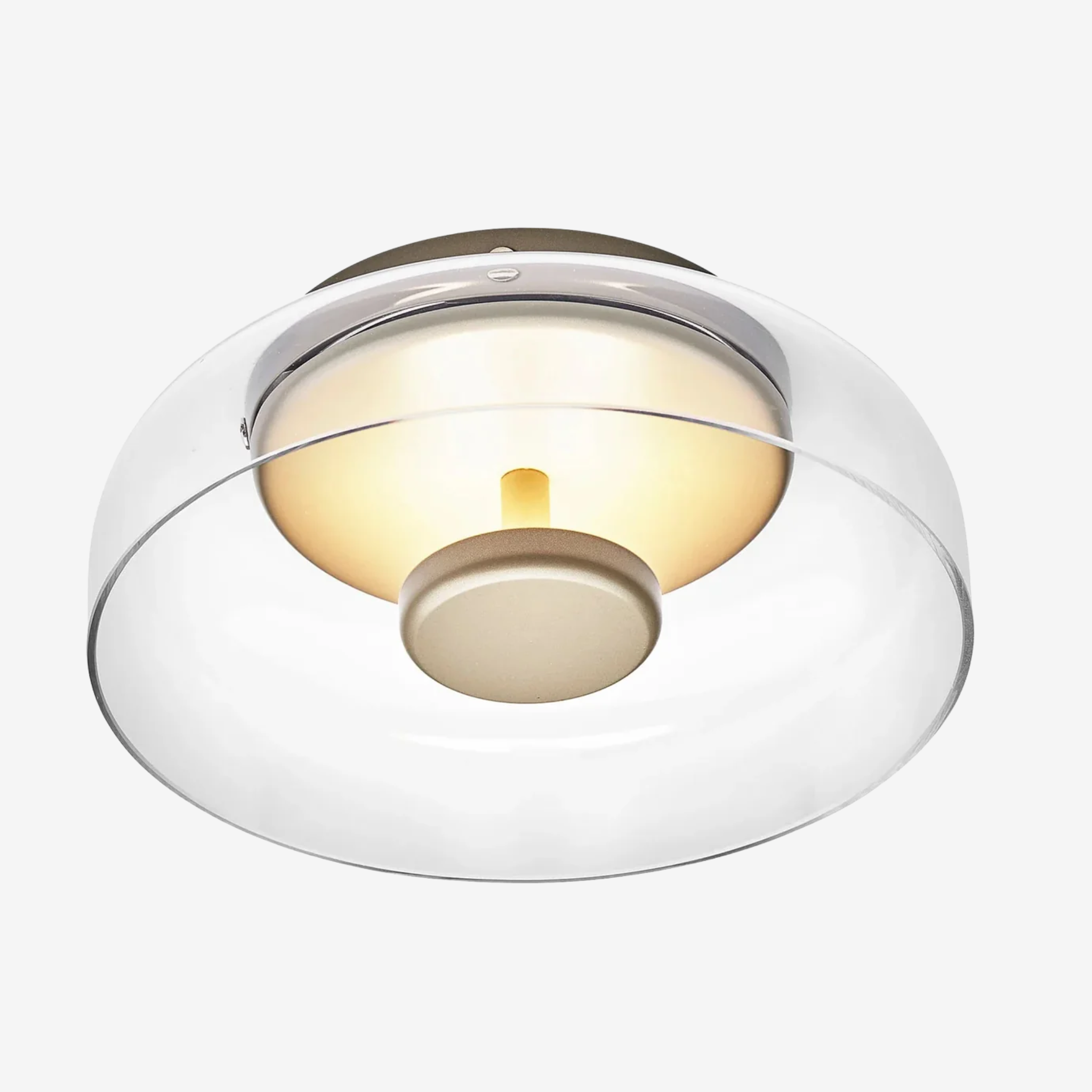 CrystalShine Moderne LED Plafondlamp – Glas & Warm Licht