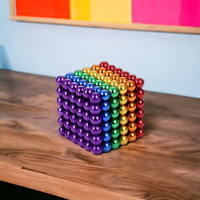 RainbowSphere Magnetkugler – Farverig Kreativ Leg 1000 Kugler (5mm)