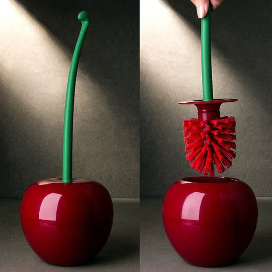 CherryClean - Toiletbørste med Dekorativt Kirsebærdesign