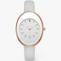 Elaria - Minimalistisk Dameur med Analog Quartz Urværk Hvid