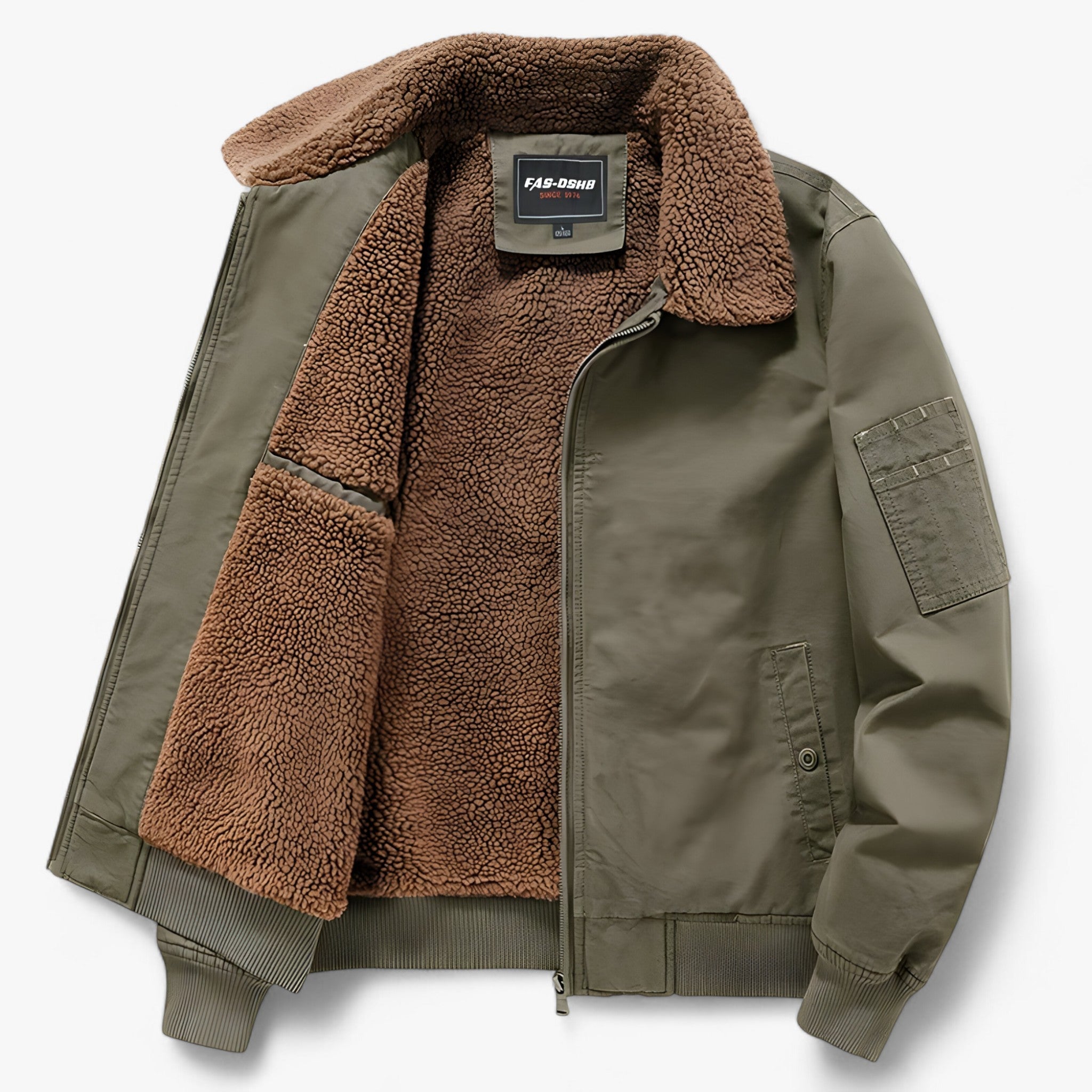 Arcteron - Herre Outdoor Jakke med Hætte Army grøn