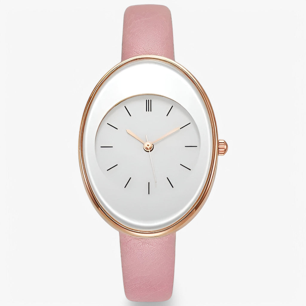 Elaria - Minimalistisk Dameur med Analog Quartz Urværk