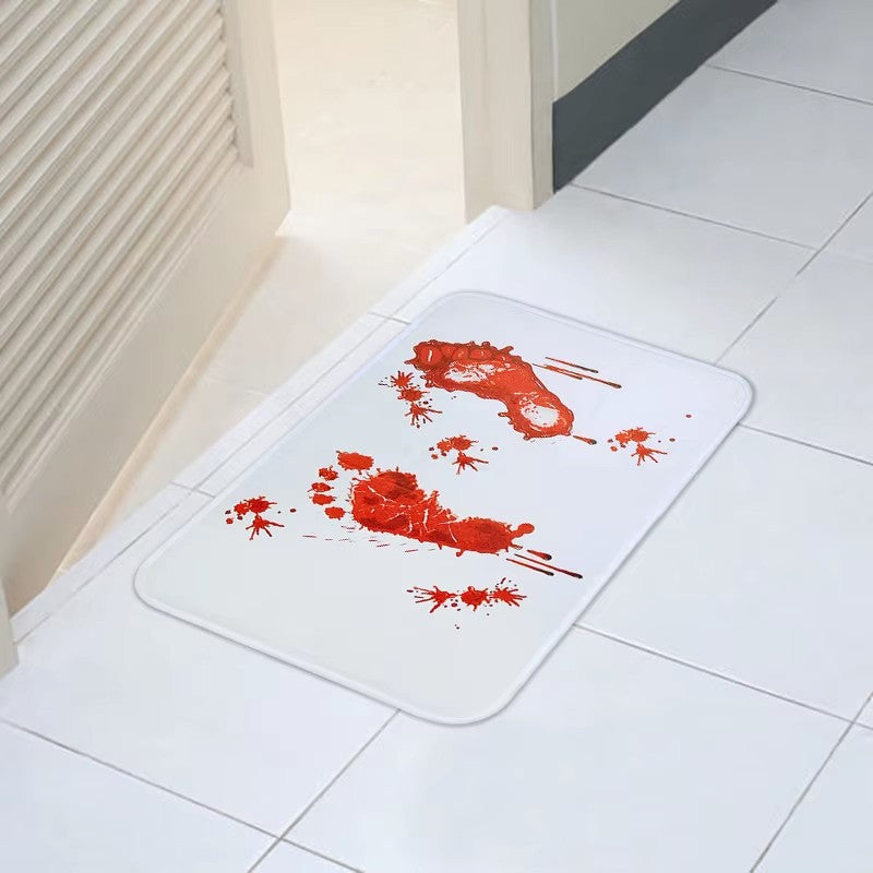 CrimsonStep – Halloween Badmåtte med Blodstænk Design