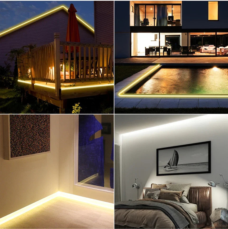 COB LED-Lysbånd - Fleksibelt Design med Jævn Belysning