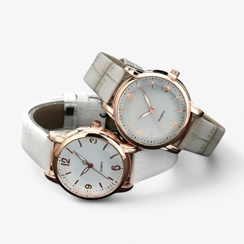 Lunessa - Elegant Quartz Dameur med Analog Urskive