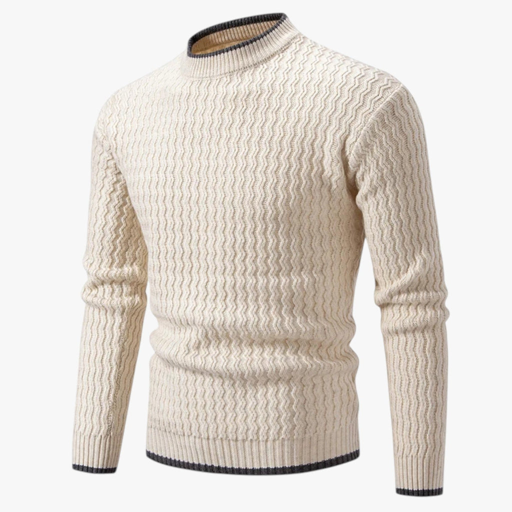 Velmoro - Slim Fit Herre Striktrøje
