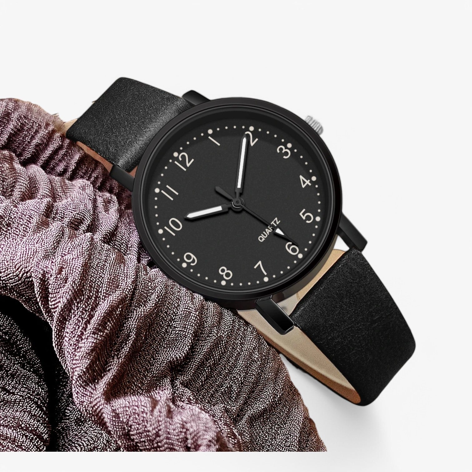 Évoria - Vintage Dameur med Analog Urskive Rød