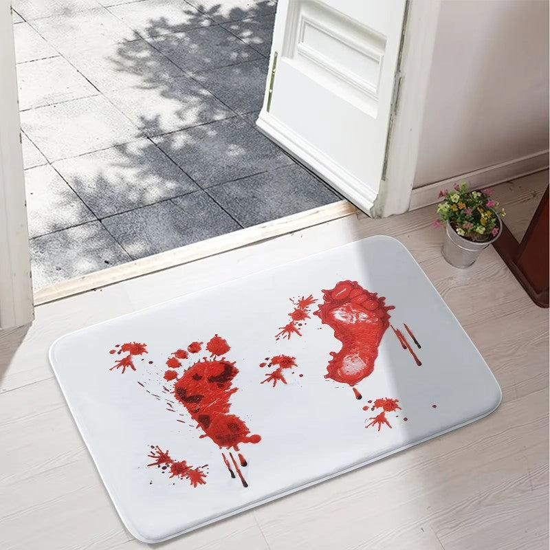 CrimsonStep – Halloween Badmåtte med Blodstænk Design