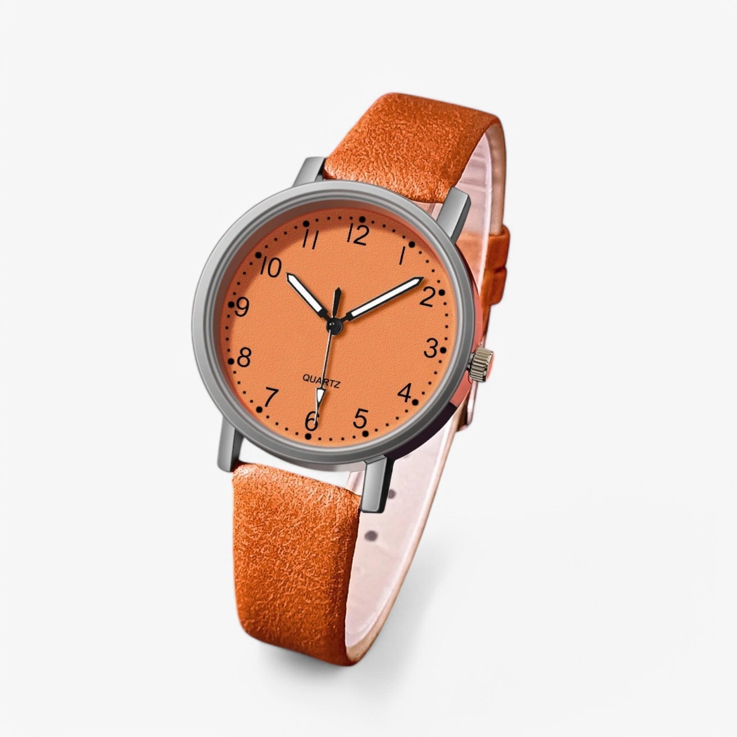 Évoria - Vintage Dameur med Analog Urskive Orange