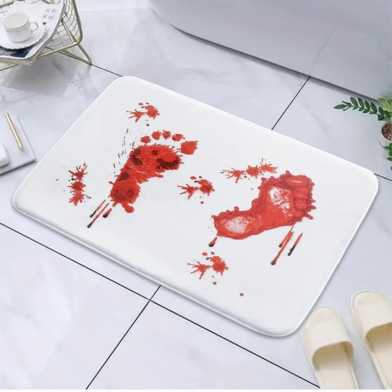 CrimsonStep – Halloween Badmåtte med Blodstænk Design
