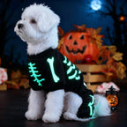 BonePaws – Halloween Hundejumpsuit med Glow-in-the-Dark Skeletprint