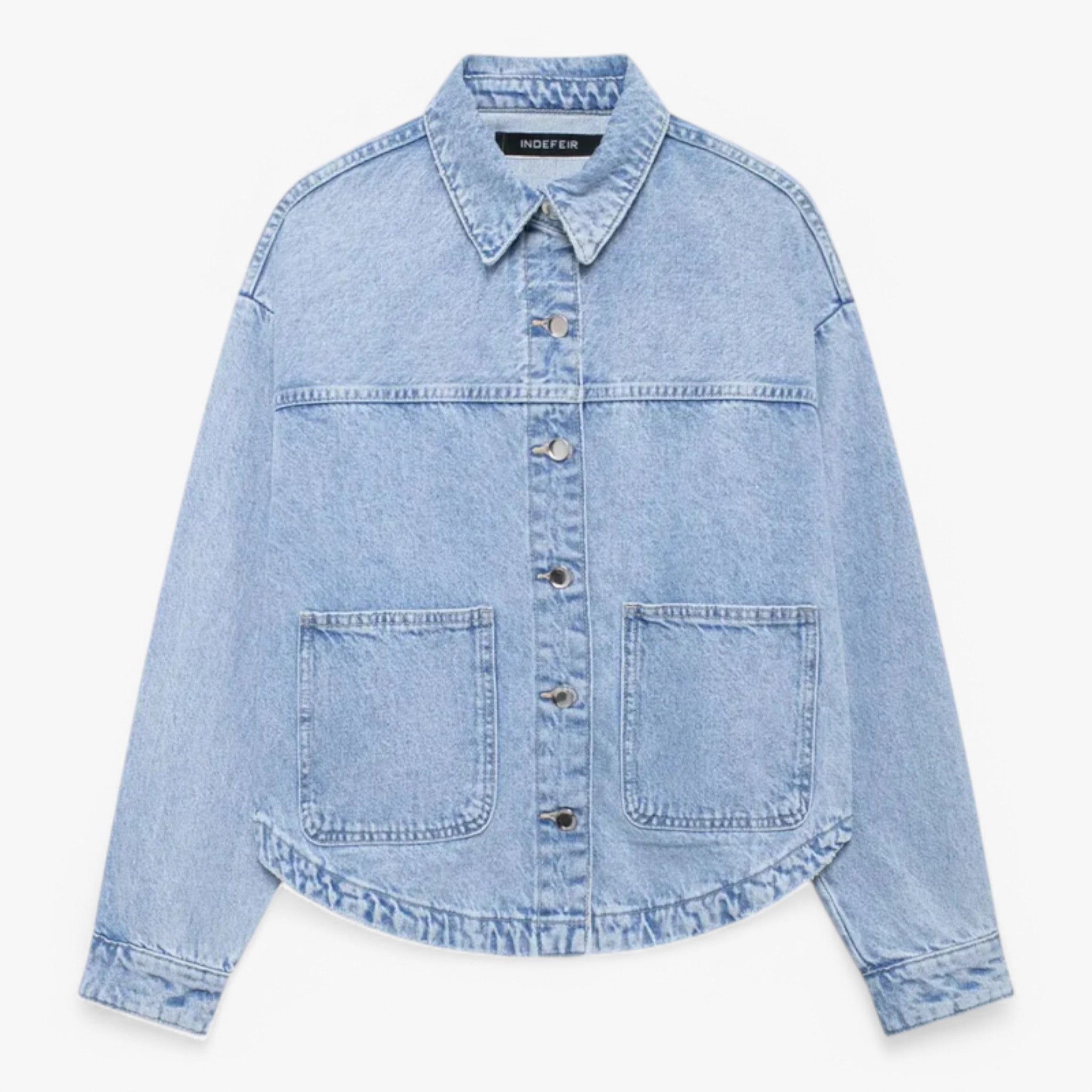 BlueLoom - Klassisk Denimjakke til Dame Blå