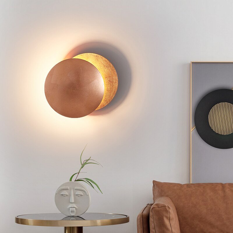 EclipseLamp LED Wandlamp – Decoratieve Wandverlichting Warm Wit Ø20 cm