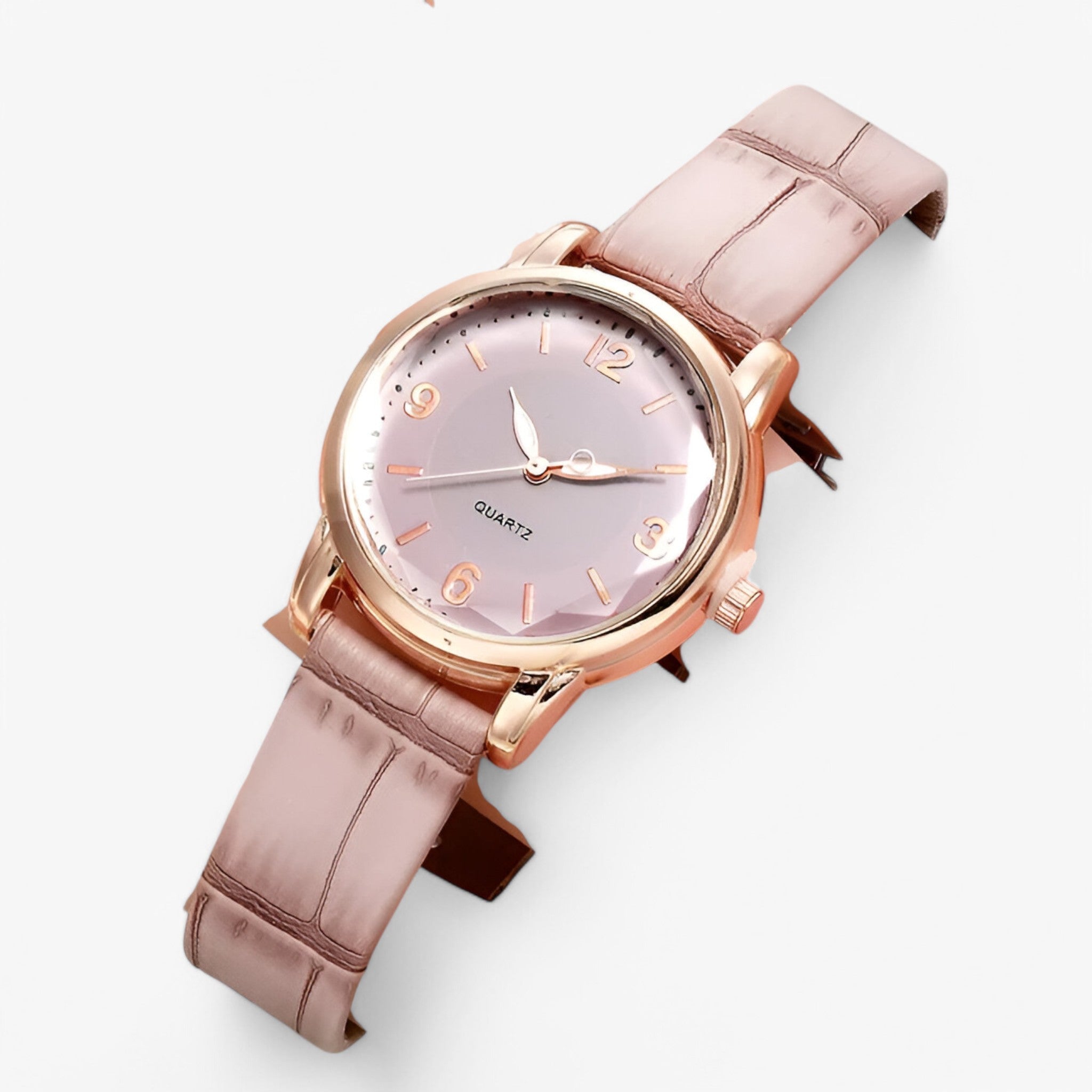Lunessa - Elegant Quartz Dameur med Analog Urskive