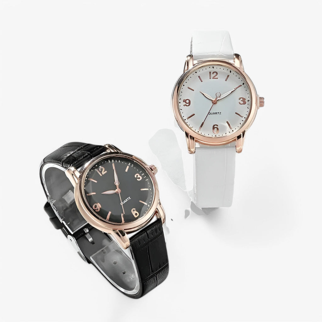 Lunessa - Elegant Quartz Dameur med Analog Urskive