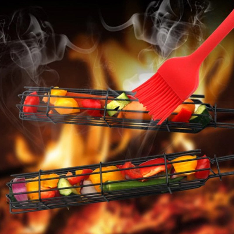GrillPro Spyd- og Grillkurvesæt – Praktisk Tilbehør til Grillen