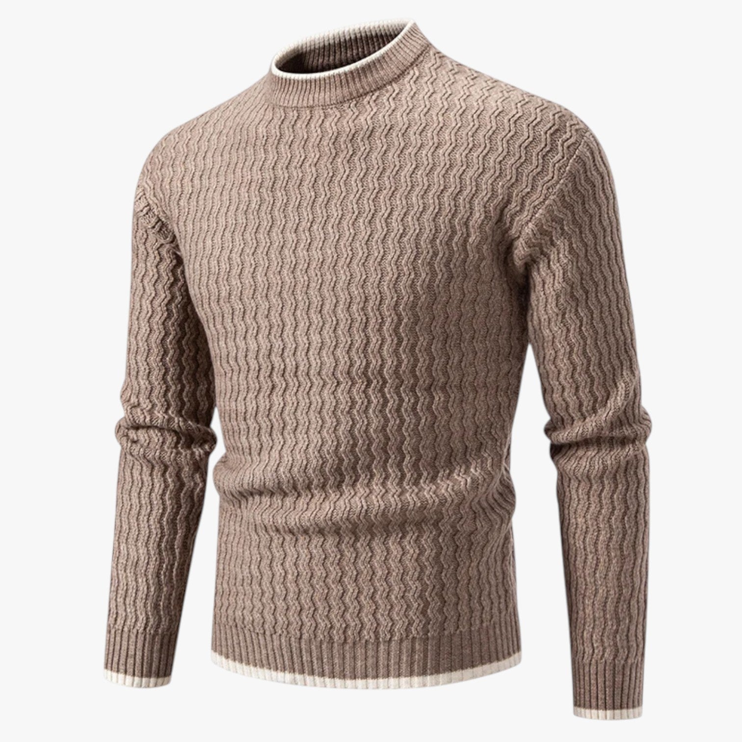 Velmoro - Slim Fit Herre Striktrøje