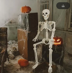 BoneMotion – Animeret Halloween Skeletdekoration 40 cm