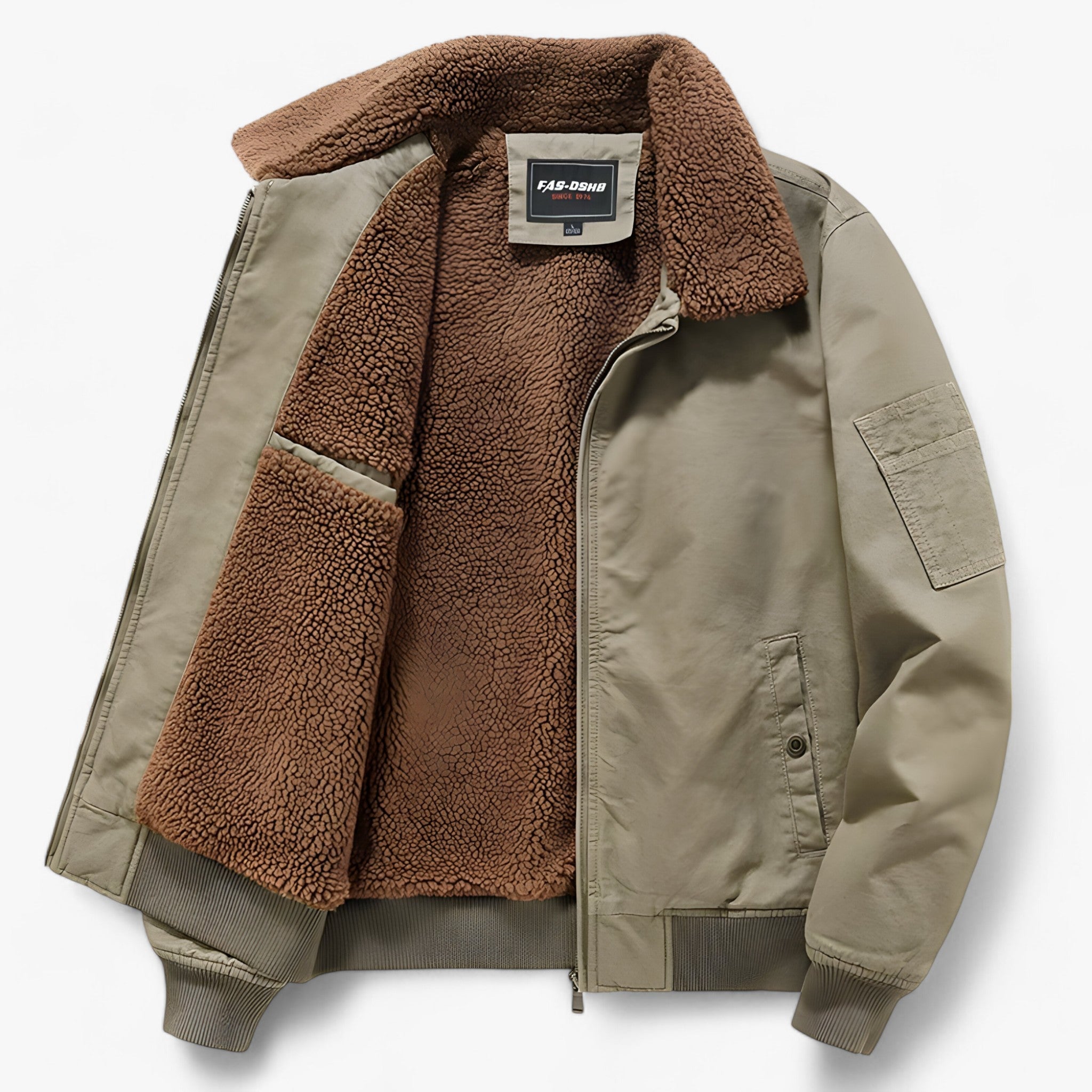 Arcteron - Herre Outdoor Jakke med Hætte Khaki