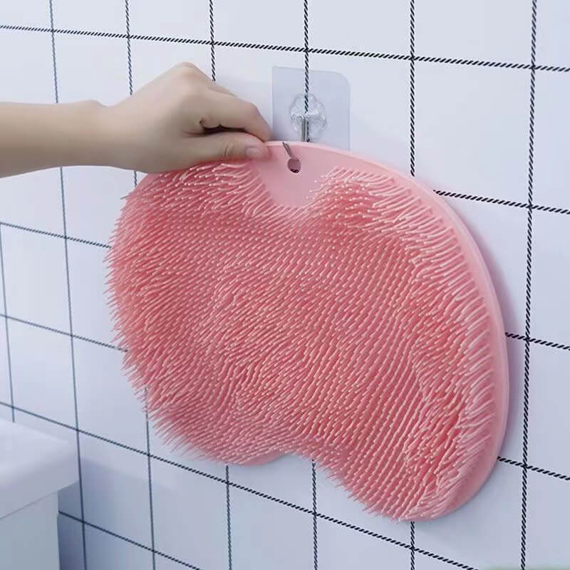 GlideScrub Massagemåtte – Skridsikker Badeskrubber med Sugekopper