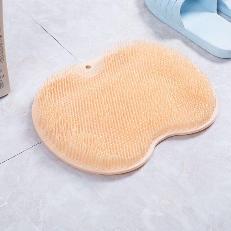 GlideScrub Massagemåtte – Skridsikker Badeskrubber med Sugekopper