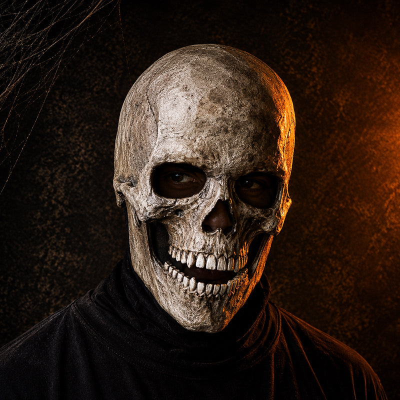 SkullMorph – Halloween Kranie Fuldhovedmaske i Latex