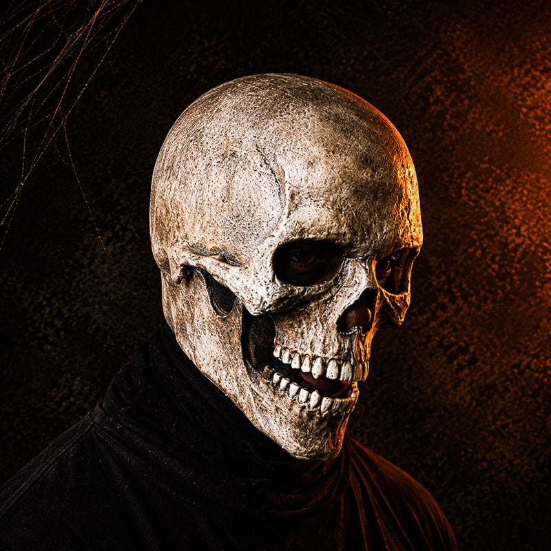 SkullMorph – Halloween Kranie Fuldhovedmaske i Latex