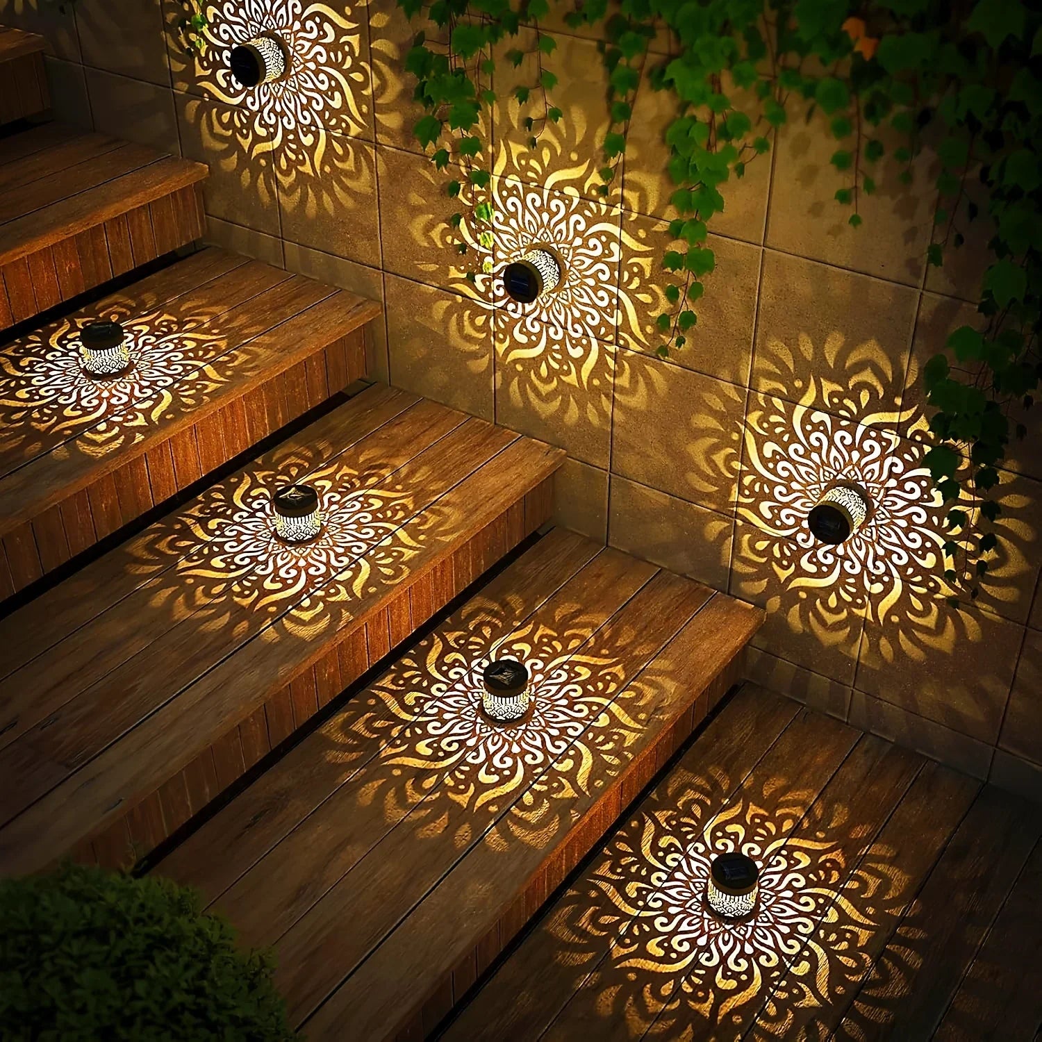 Solcellelanterne med LED Lys – Dekorativ Udendørslanterne til Have, Terrasse og Altan