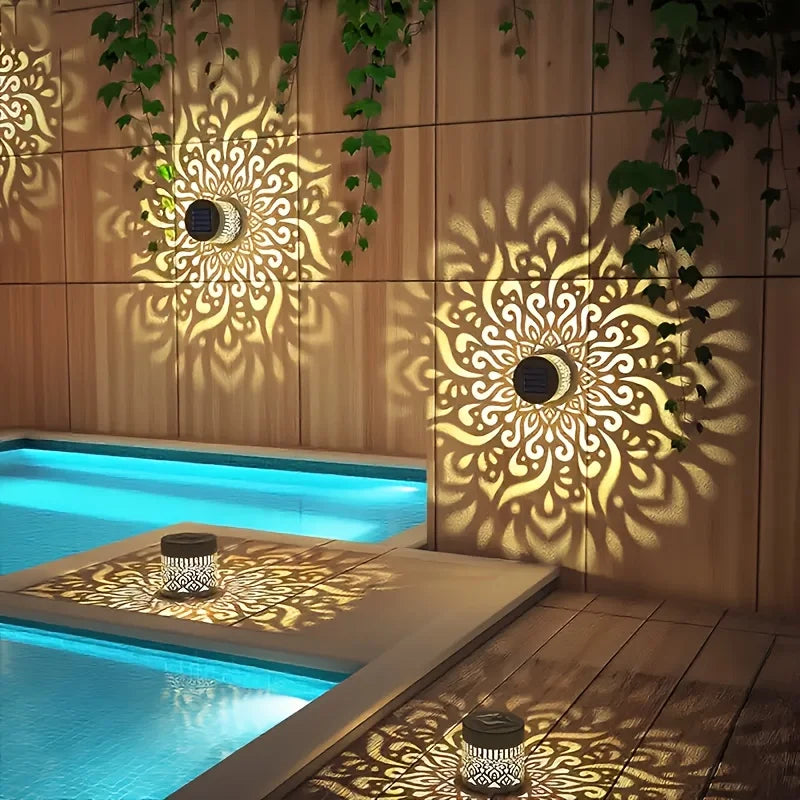 Solcellelanterne med LED Lys – Dekorativ Udendørslanterne til Have, Terrasse og Altan