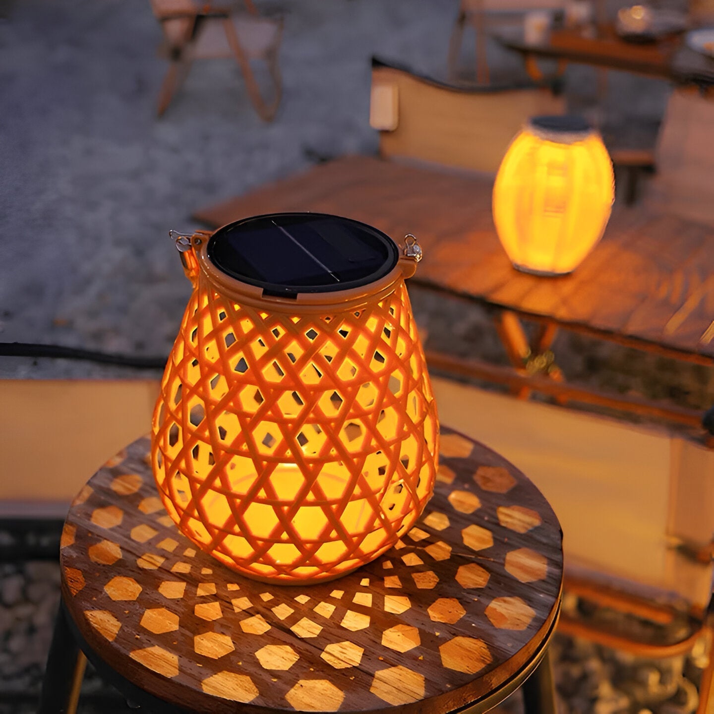BambooGlow Havelampe – Naturlig Stemning i Haven Default