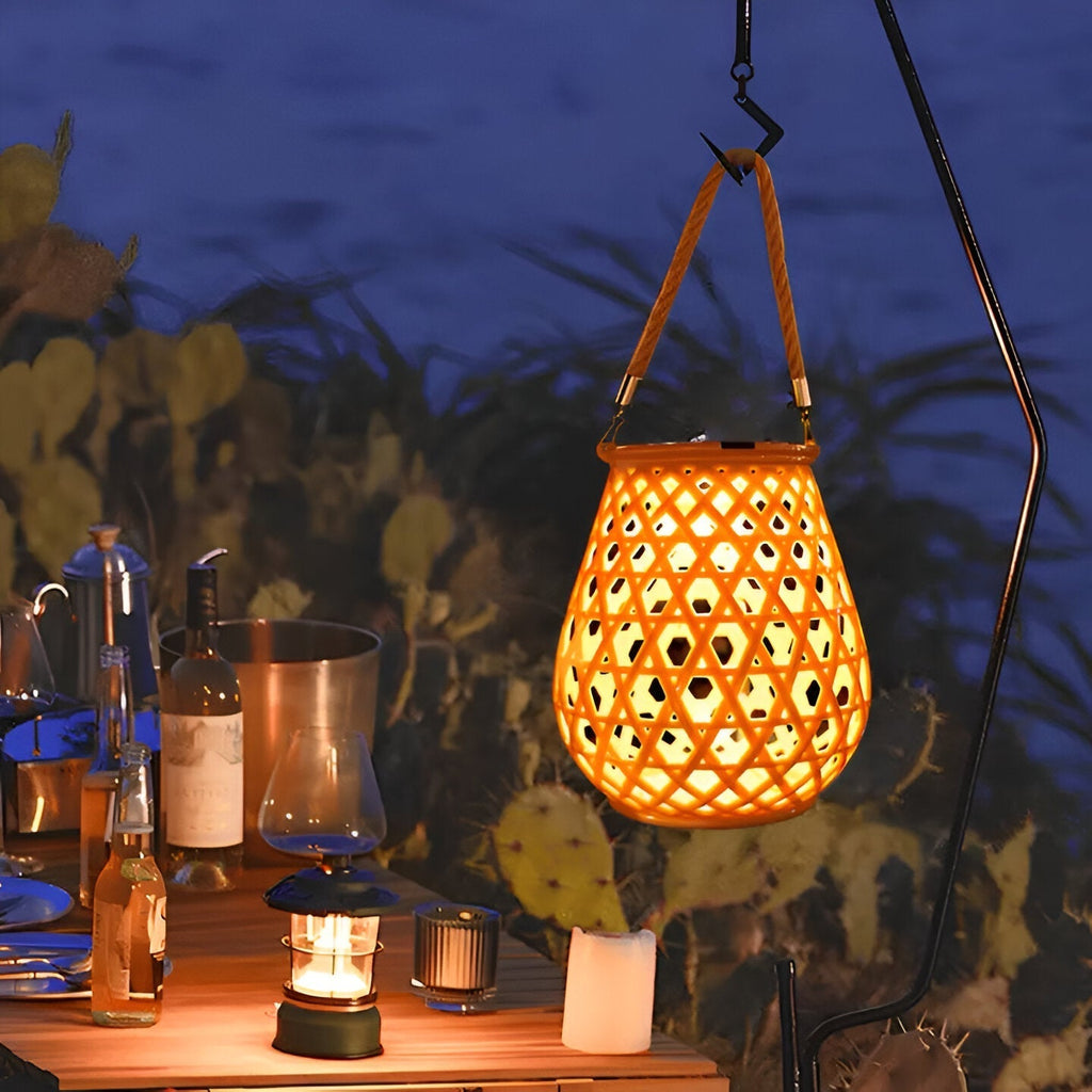 BambooGlow Havelampe – Naturlig Stemning i Haven